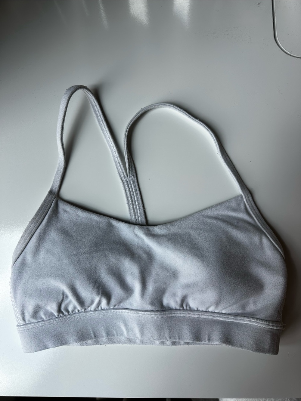 lululemon Flow Y Sports Bras Women's Bra Nulu Light Support white